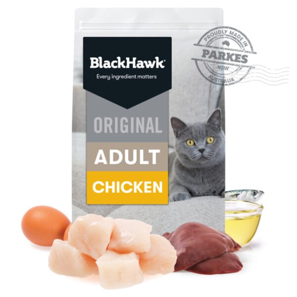 Black Hawk Original Adult Chicken Dry Cat Food – 2kg