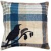 Tui Silhouette Cushion Cover – Blue Tartan