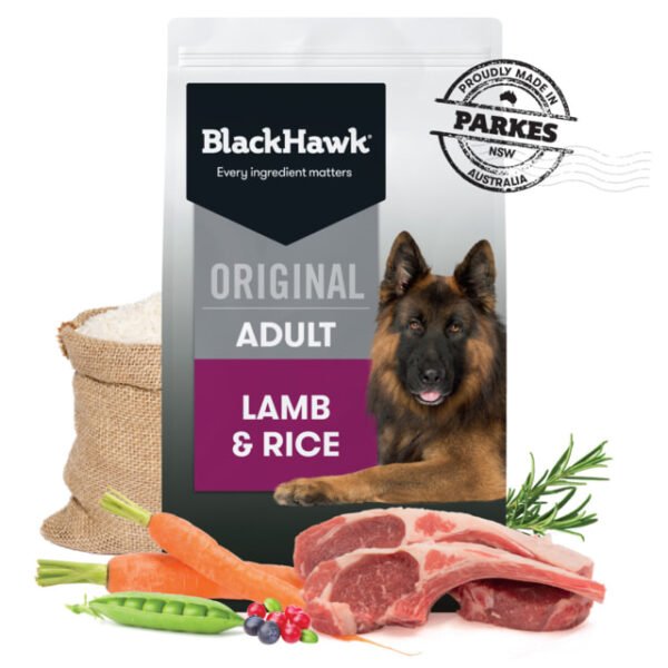 Black Hawk Original Adult Lamb & Rice Dry Dog Food - 3kg