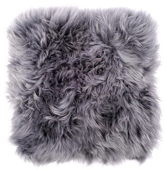 Genuine Sheepskin Cushion Cover – Dark Grey
