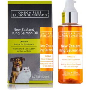 Omega Plus NZ King Salmon Oil for Cats & Dogs – 125ml