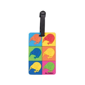 Hallifax Colourful Kiwi Luggage Tag