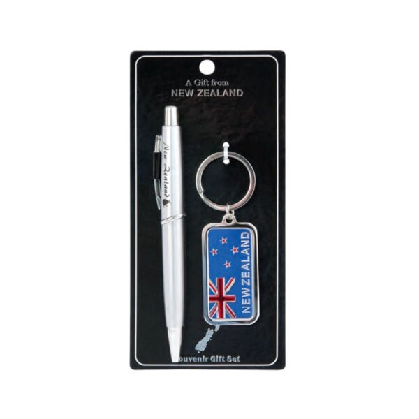 Hallifax NZ Flag Pen & Keyring Gift Set