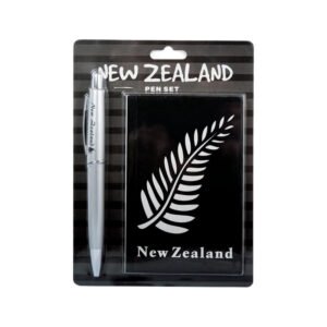 Hallifax Silver Fern Pen & Notebook Set