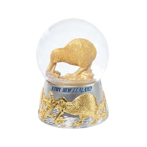 Hallifax Golden Kiwi Collectible Snow Globe – 9cm