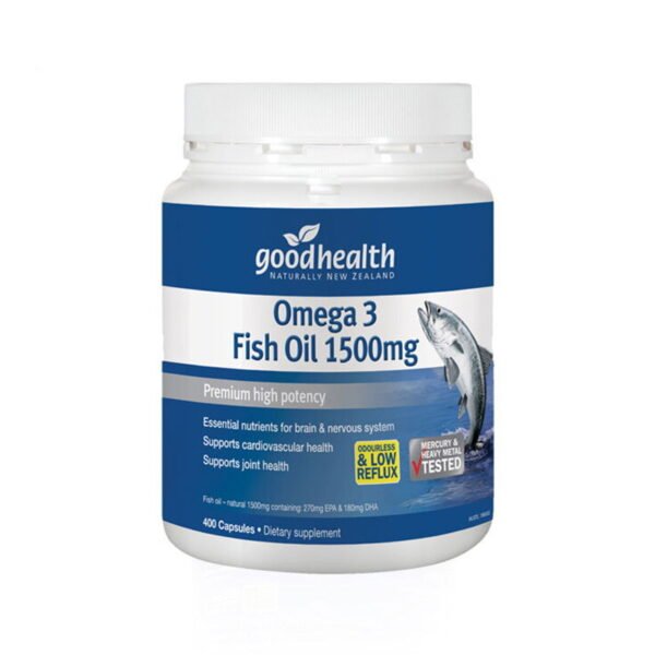 Good Health Omega 3 Fish Oil 1500mg – 400 Capsules