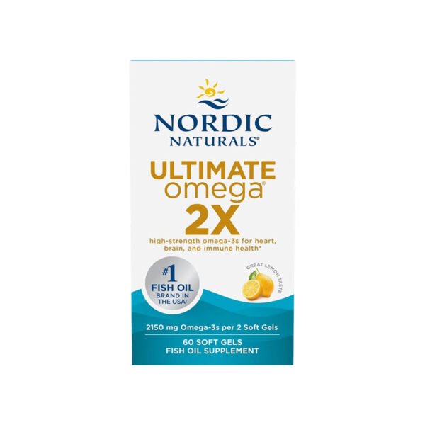 Nordic Naturals Ultimate Omega 2X – Lemon, 60 Soft Gels